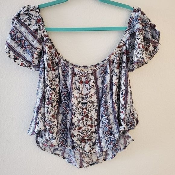 Boho off the shoulder top S - Picture 2 of 9
